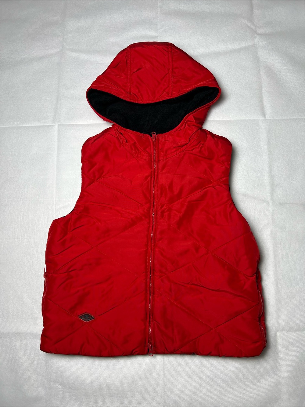 Ralph Lauren Red Hooded Puffer Vest